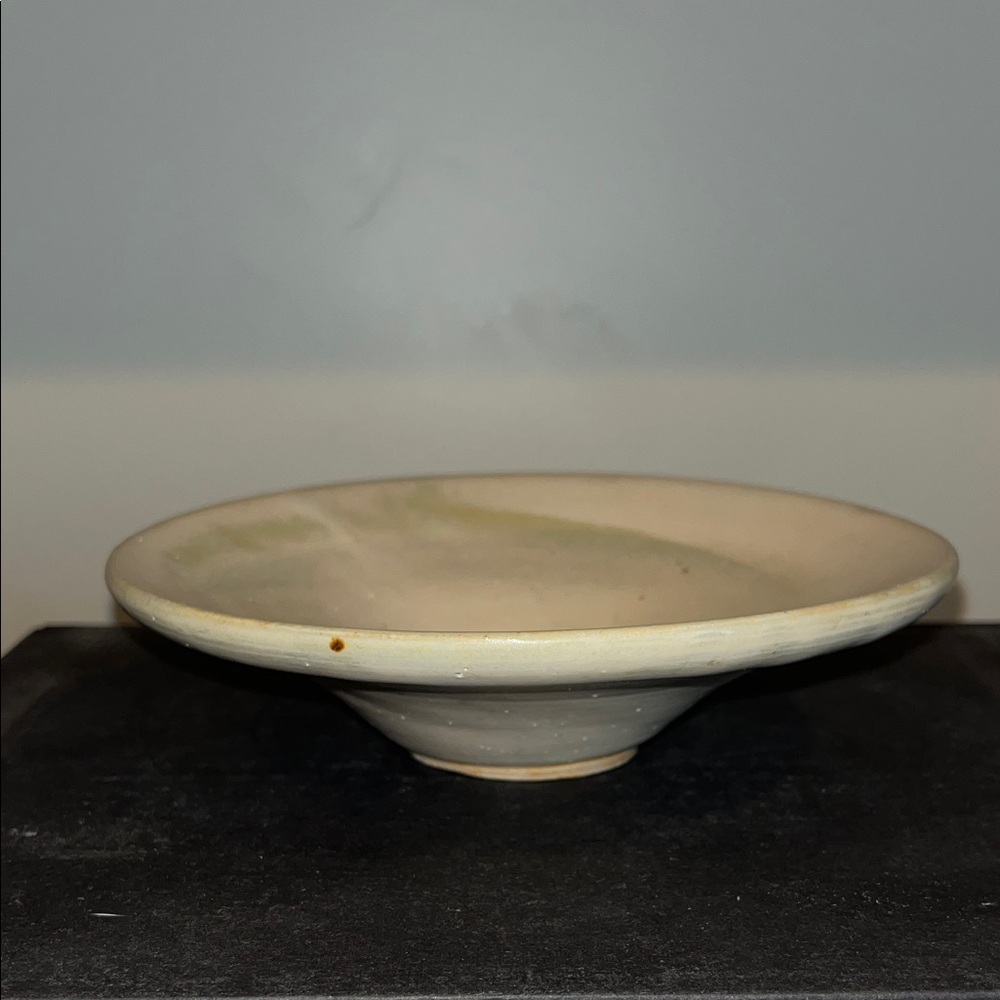 Studio Pottery Signed Cream Ceramic Bowl Catch-All Serving Dish Decor